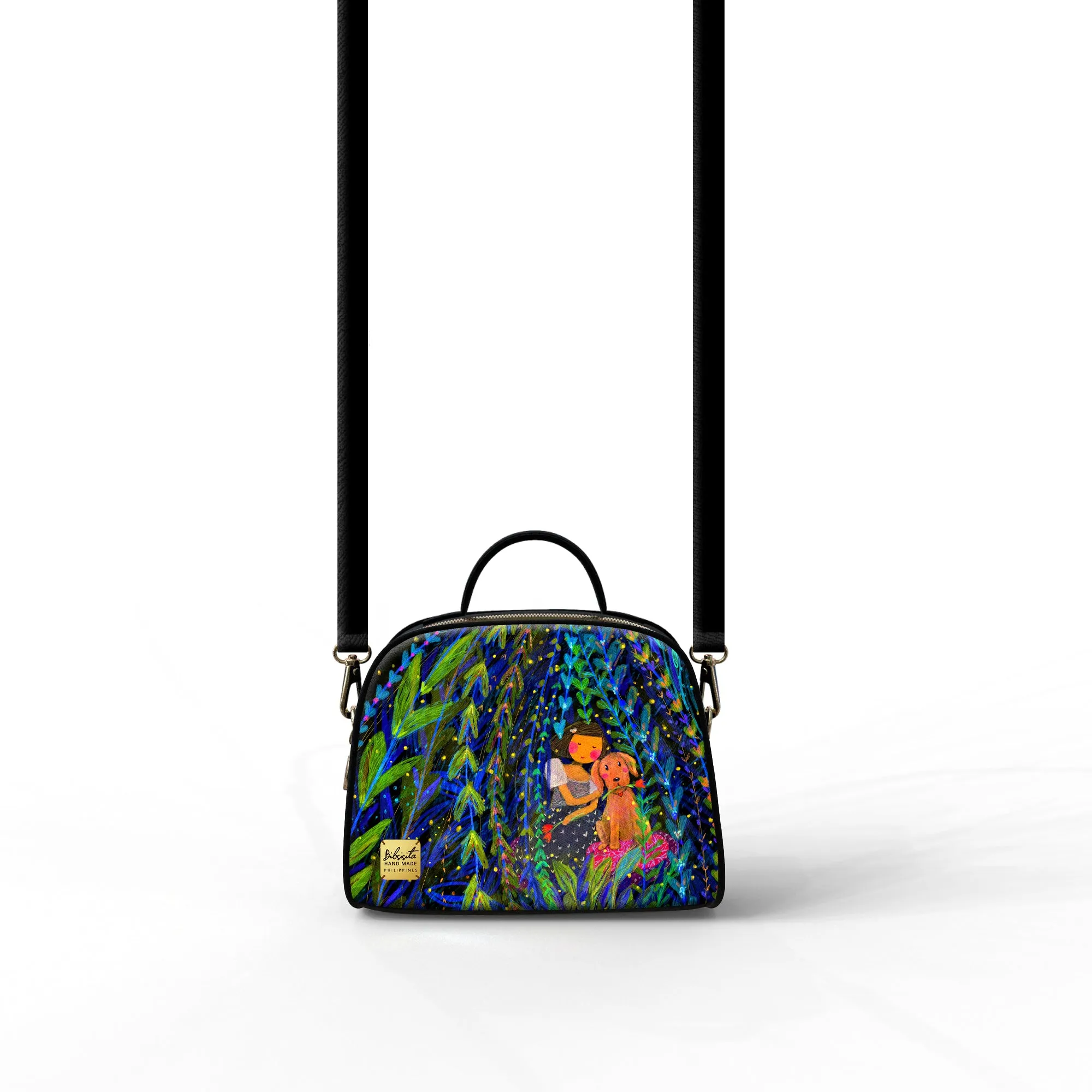 Bibsisita Handbag with strap - A Night With Fireflies