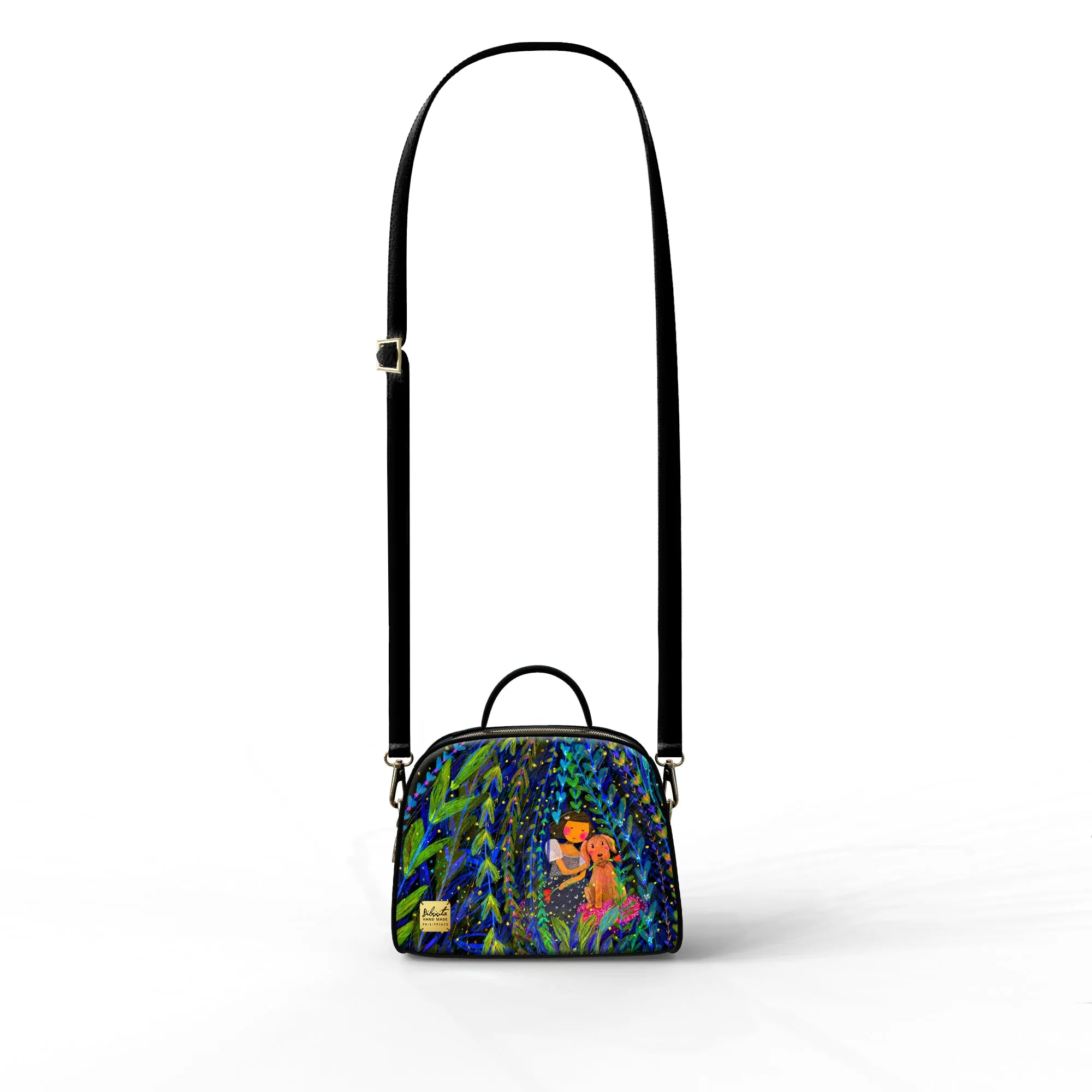 Bibsisita Handbag with strap - A Night With Fireflies