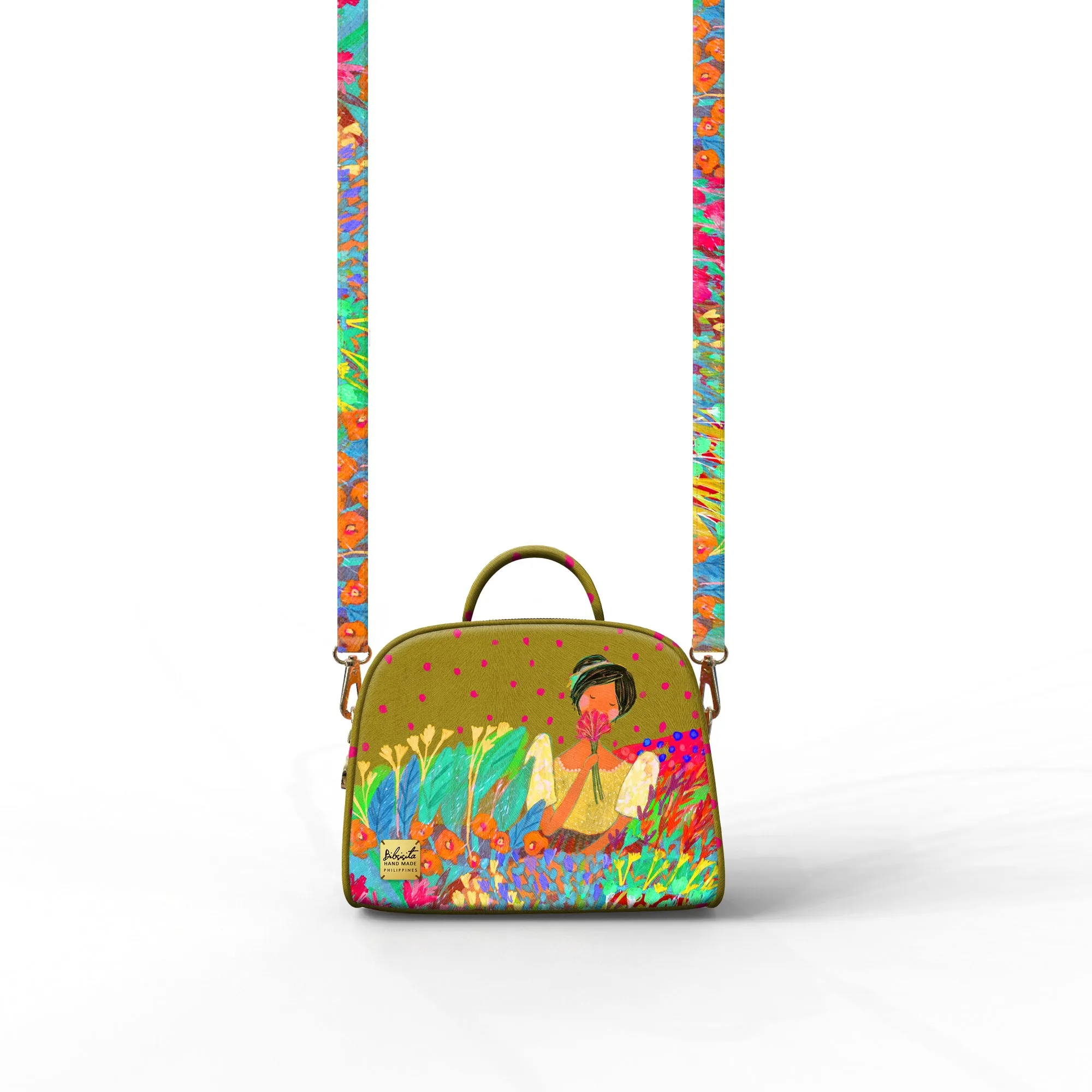 Bibsisita Handbag with strap - Bloom