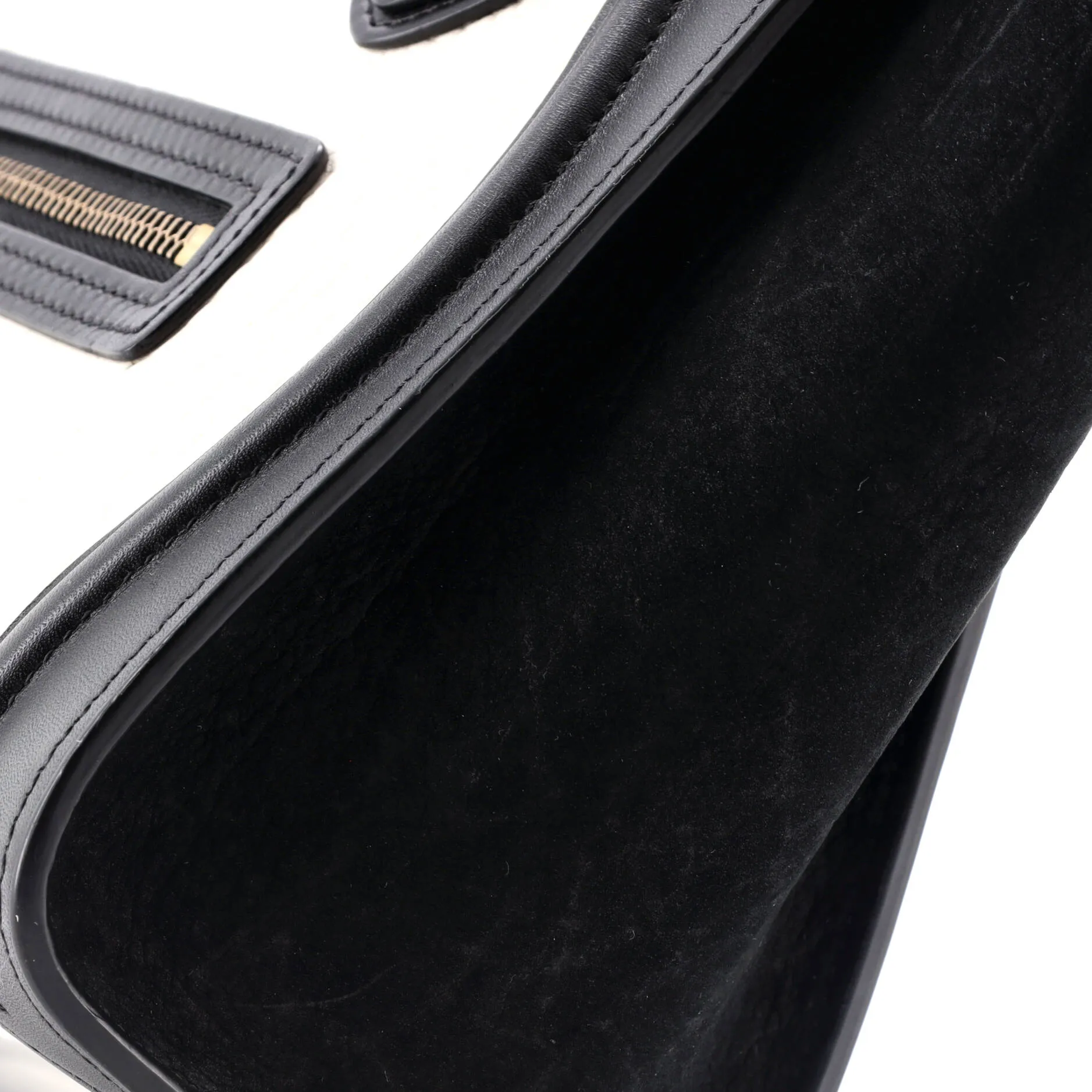 Bicolor Luggage Bag Grainy Leather Nano
