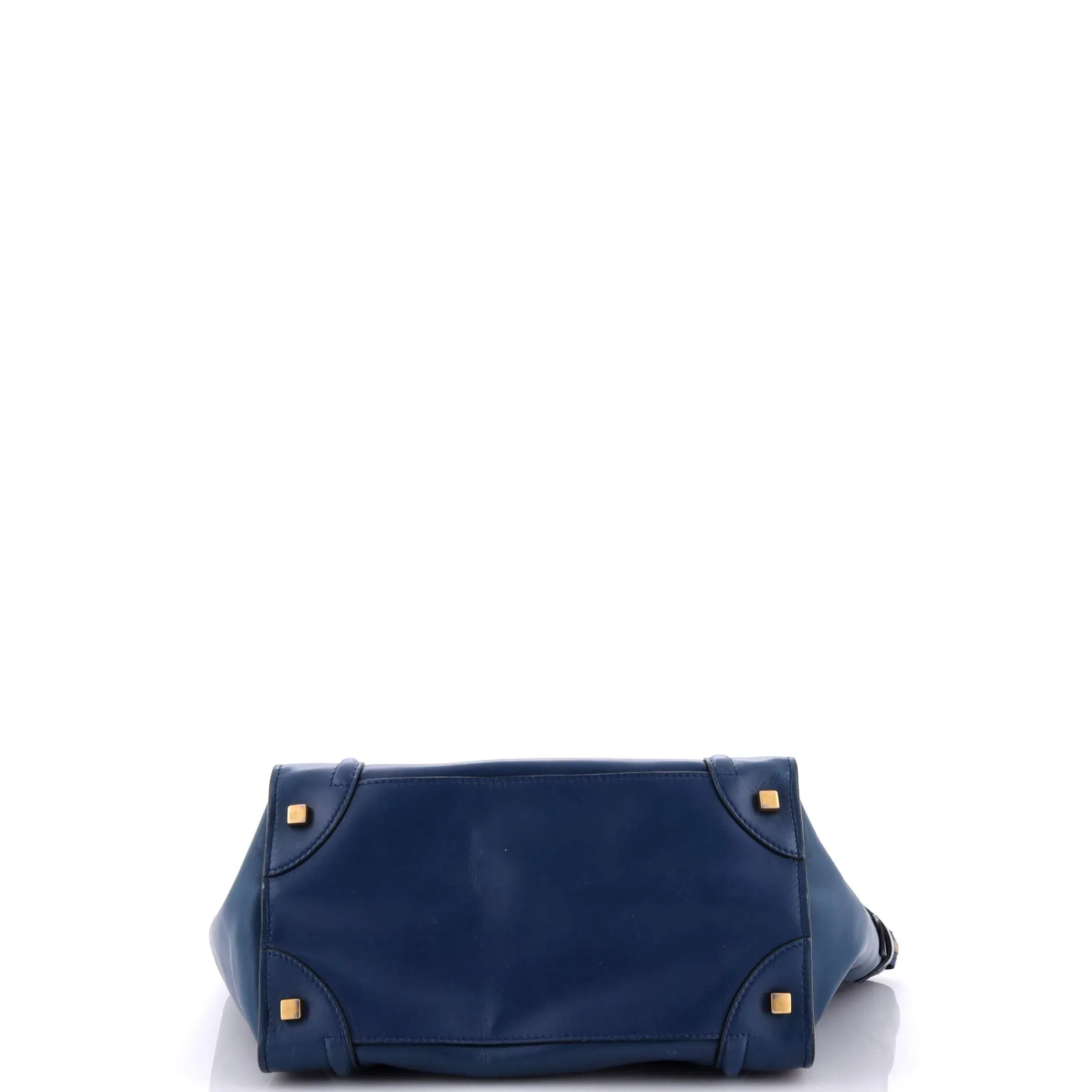 Bicolor Luggage Bag Leather Mini