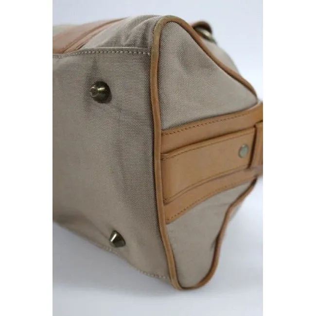 Burberry Pursesdesigner Purses Camel Leathernova Check Plaid Fabric Leathernova Satchel