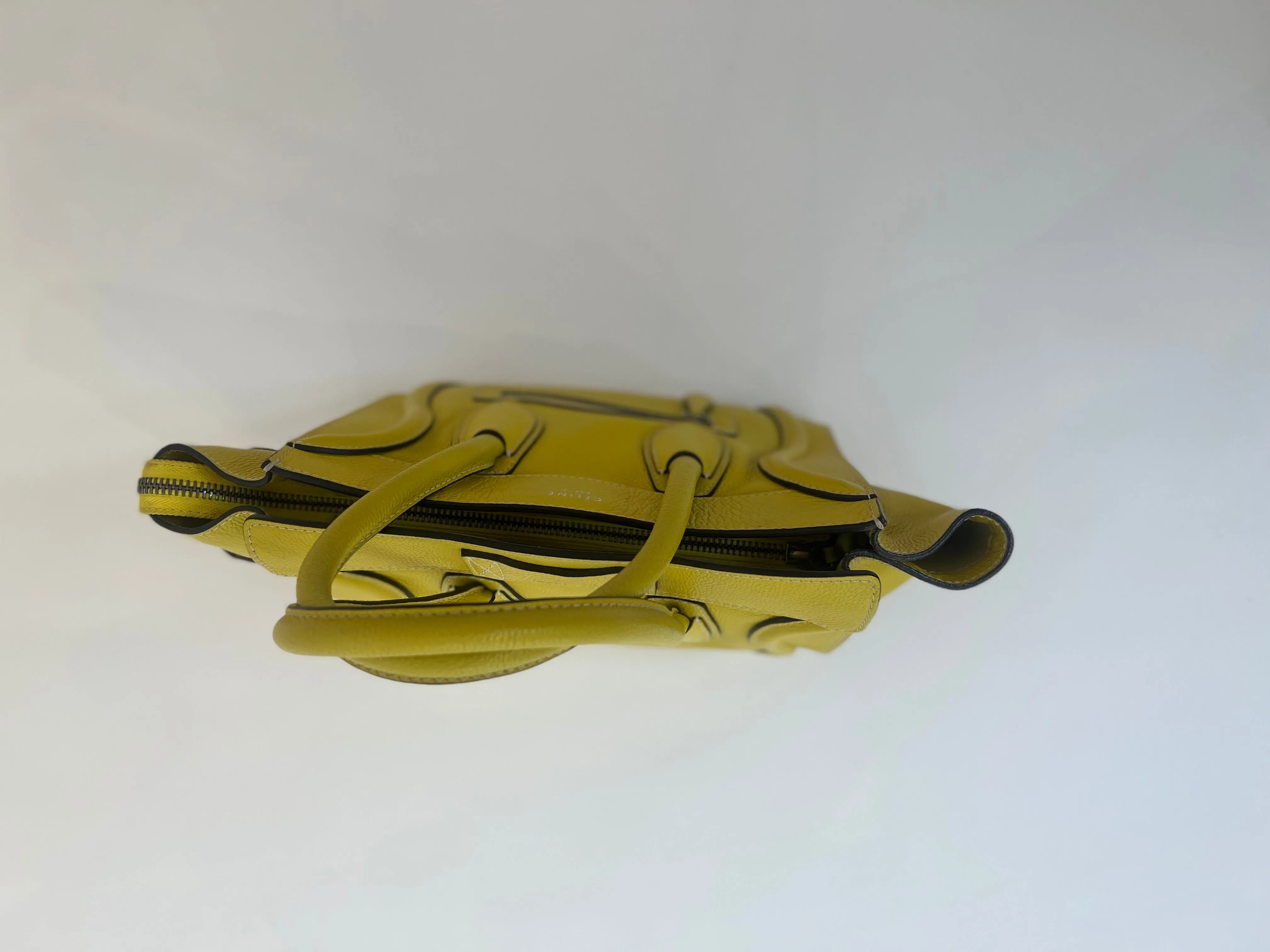 Celine Luggage Bag Micro Yellow