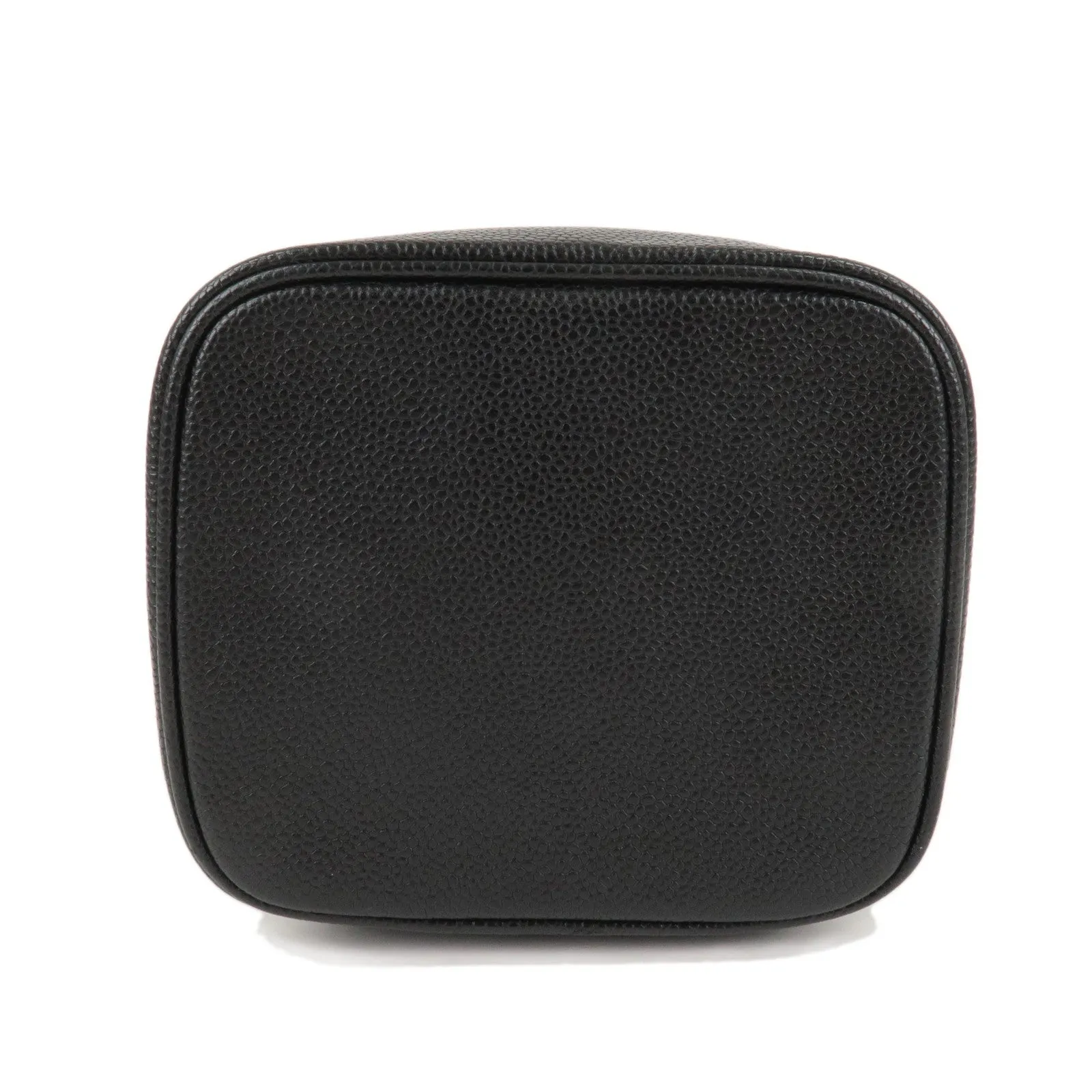 CHANEL Caviar Skin Vanity Bag Hand Bag Black A01998