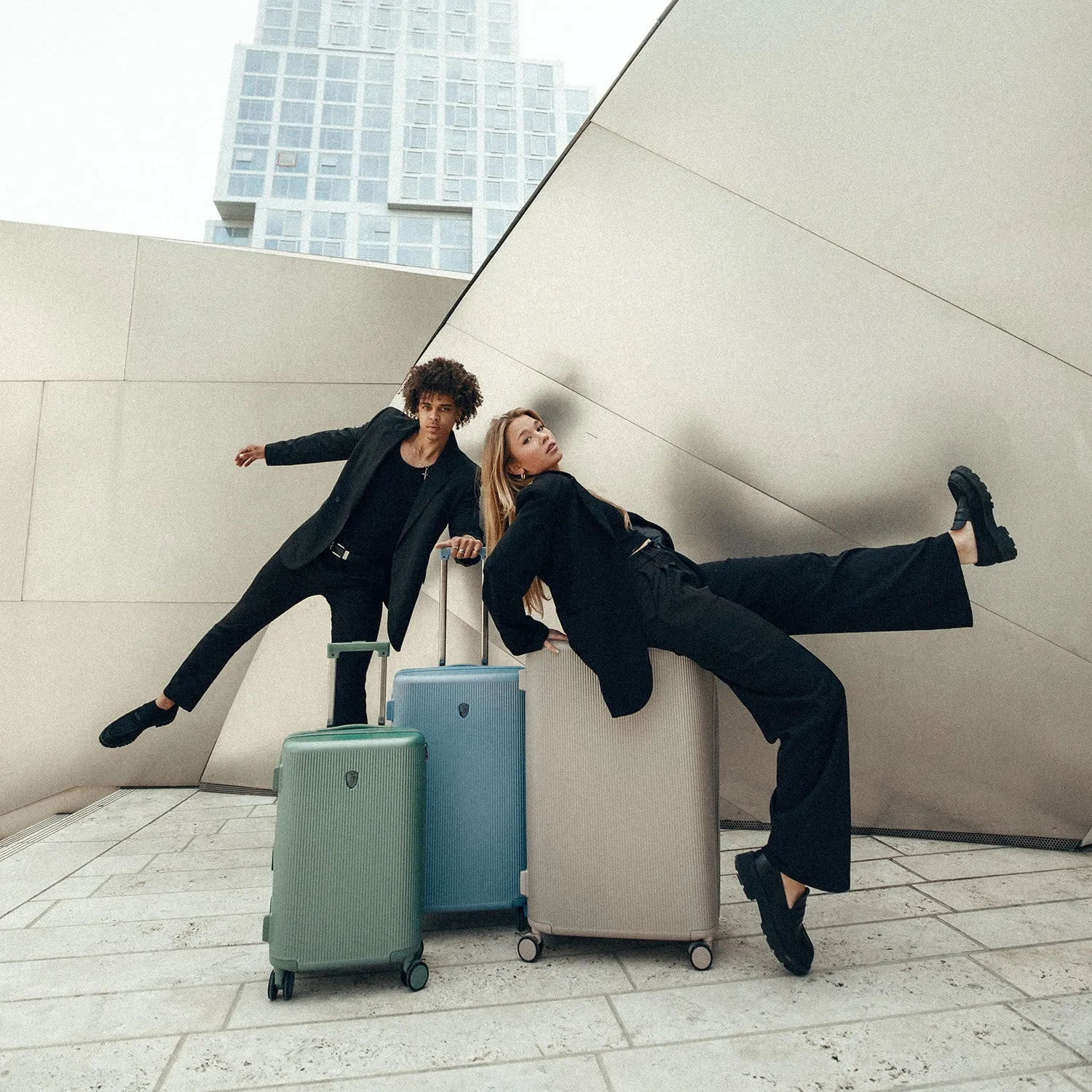 Earth Tones 3 Piece Luggage Set