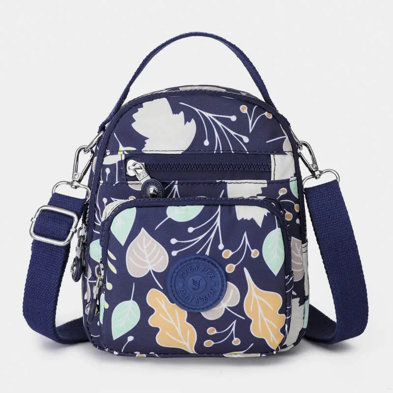 Floral Print Sling Bags for Women Crossbody Backpack Multipurpose Shoulder Bag