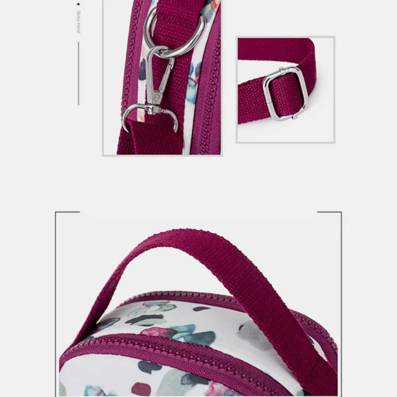 Floral Print Sling Bags for Women Crossbody Backpack Multipurpose Shoulder Bag