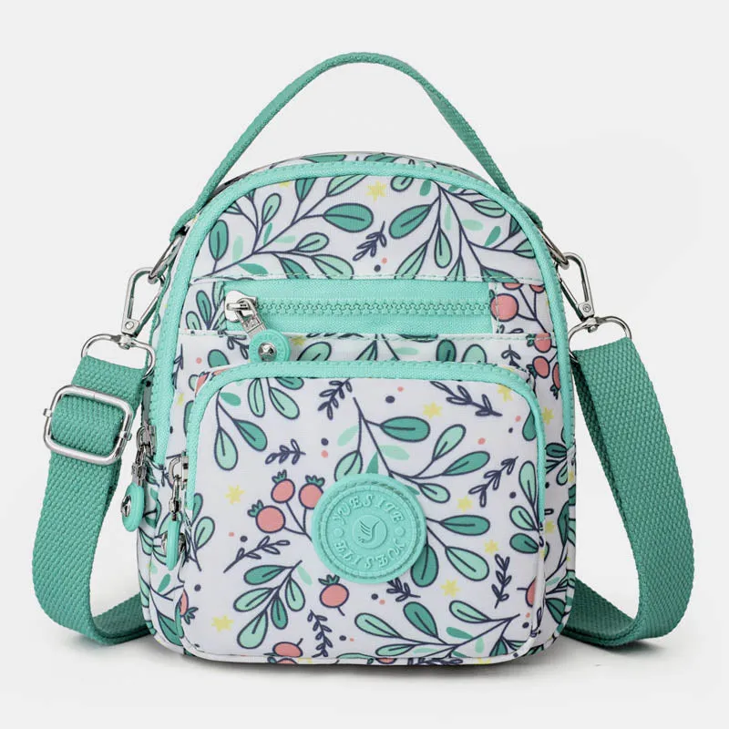Floral Print Sling Bags for Women Crossbody Backpack Multipurpose Shoulder Bag