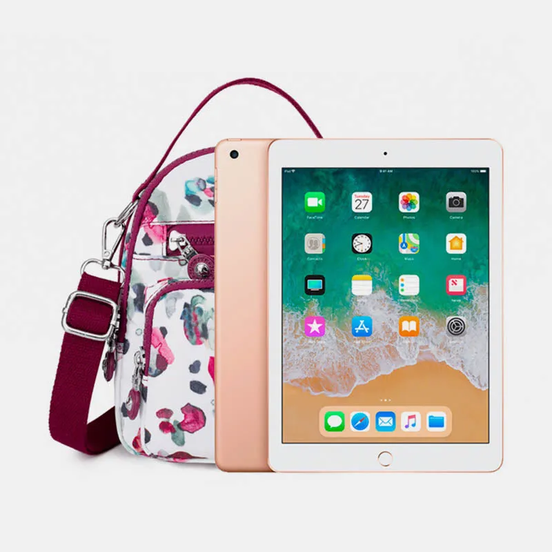 Floral Print Sling Bags for Women Crossbody Backpack Multipurpose Shoulder Bag
