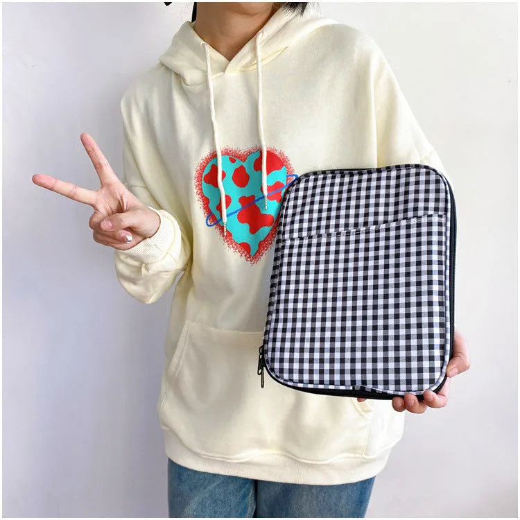 Gingham Tablet and Laptop Bag Cover Case