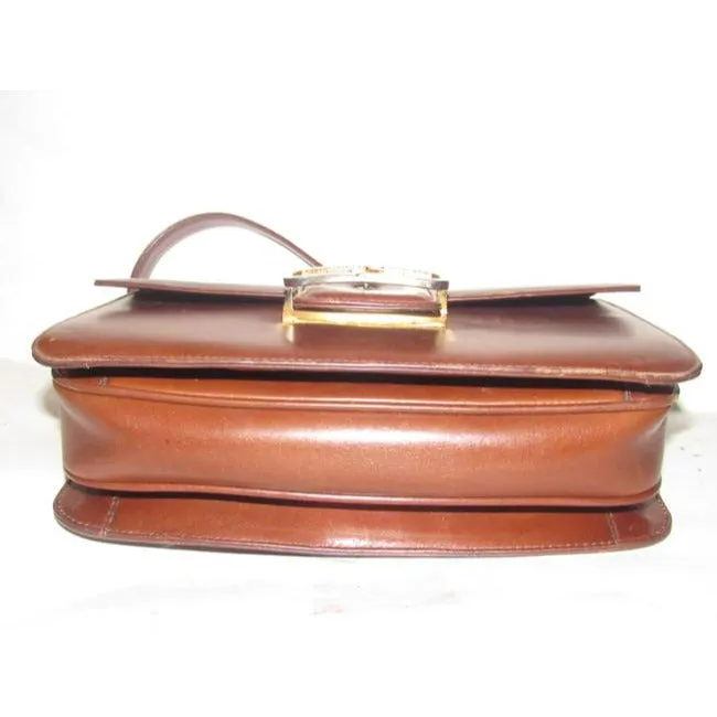 Gucci Vintage Brown Leather Bag