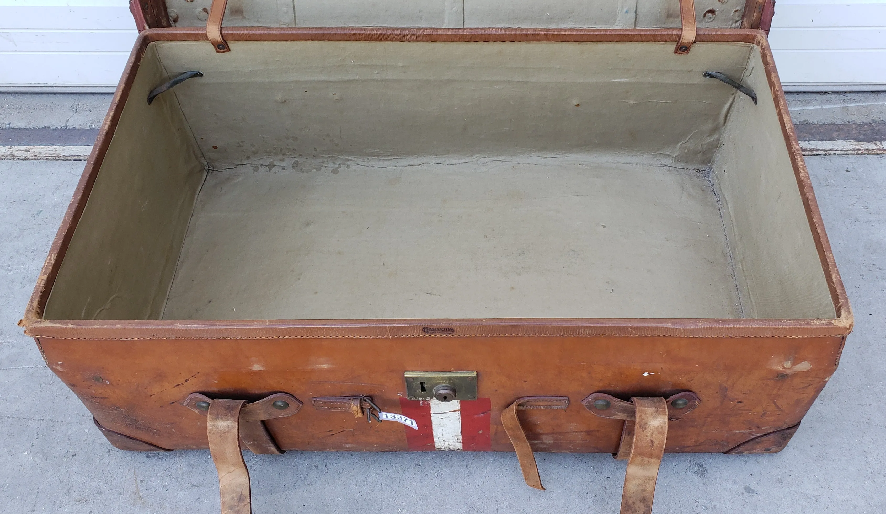 Large Leather Suitcase from Harrod's in London