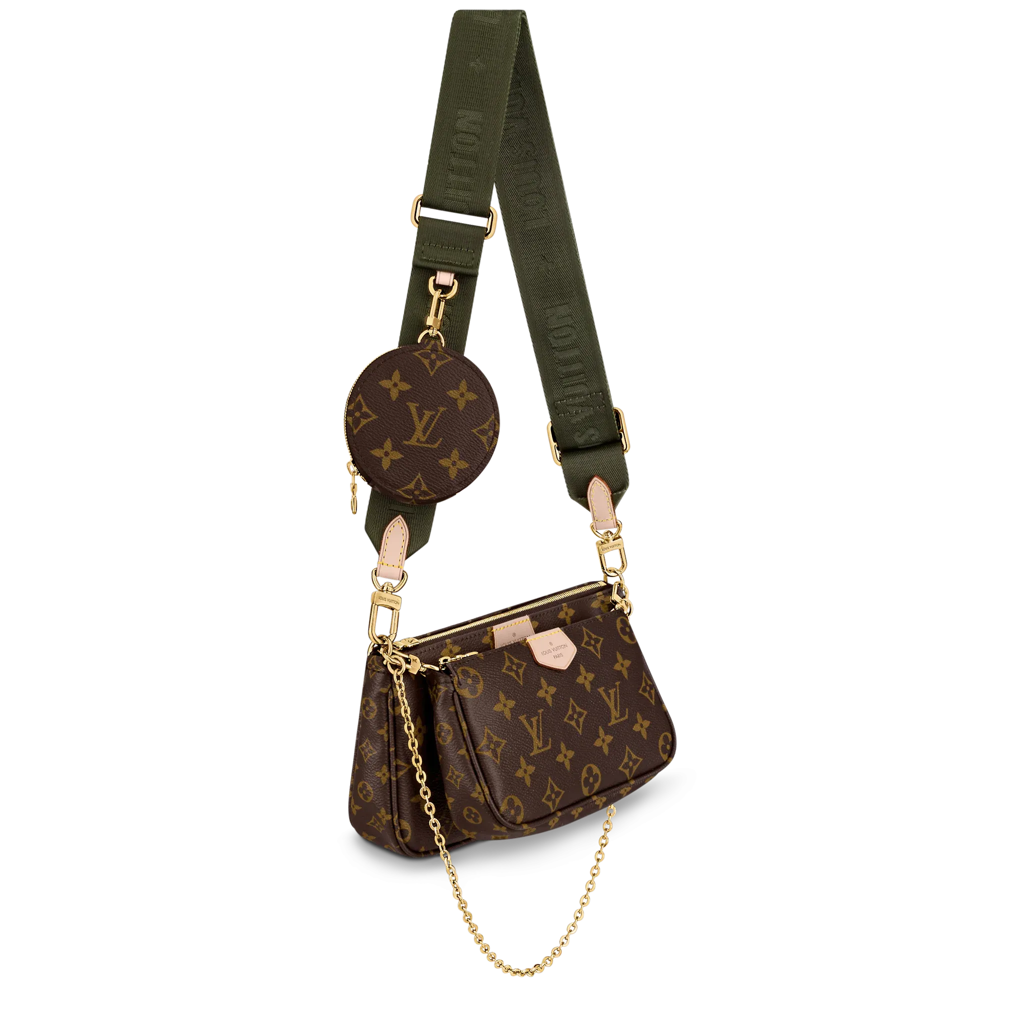Louis Vuitton Multi Pochette Khaki Crossbody Bag