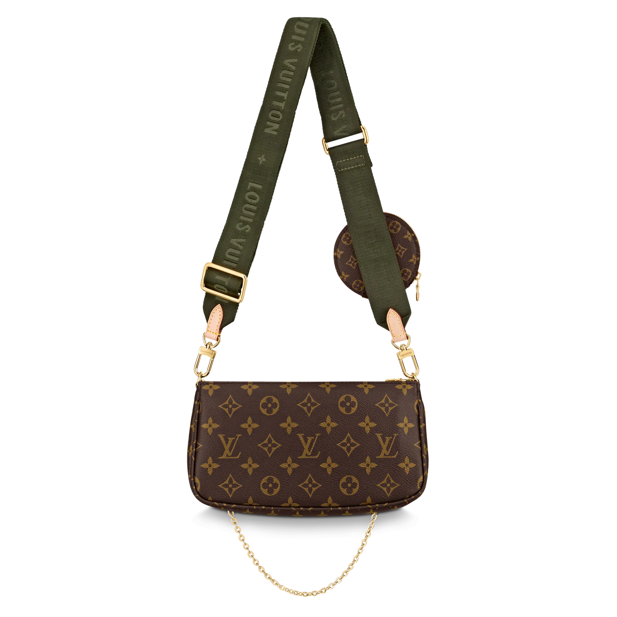 Louis Vuitton Multi Pochette Khaki Crossbody Bag