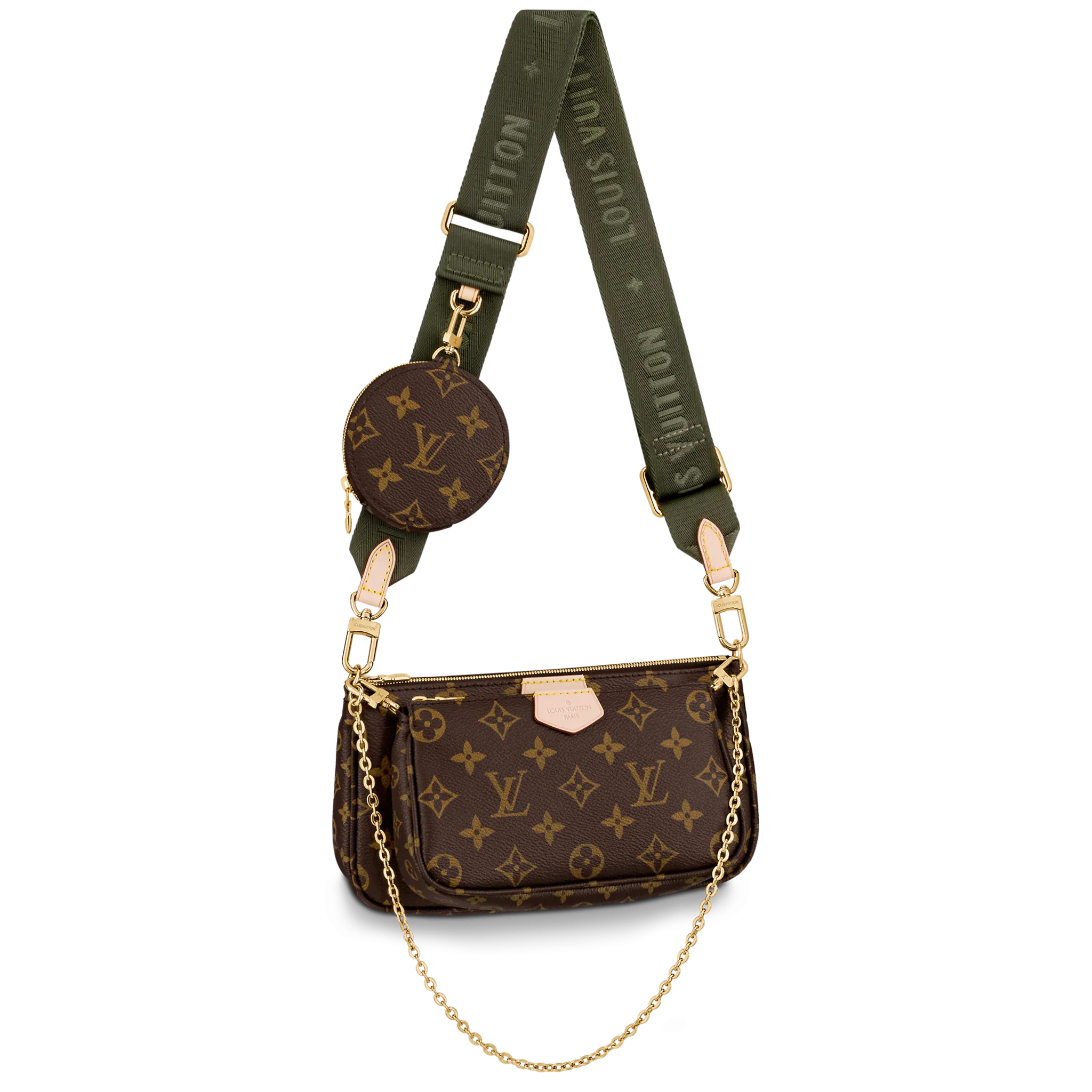 Louis Vuitton Multi Pochette Khaki Crossbody Bag