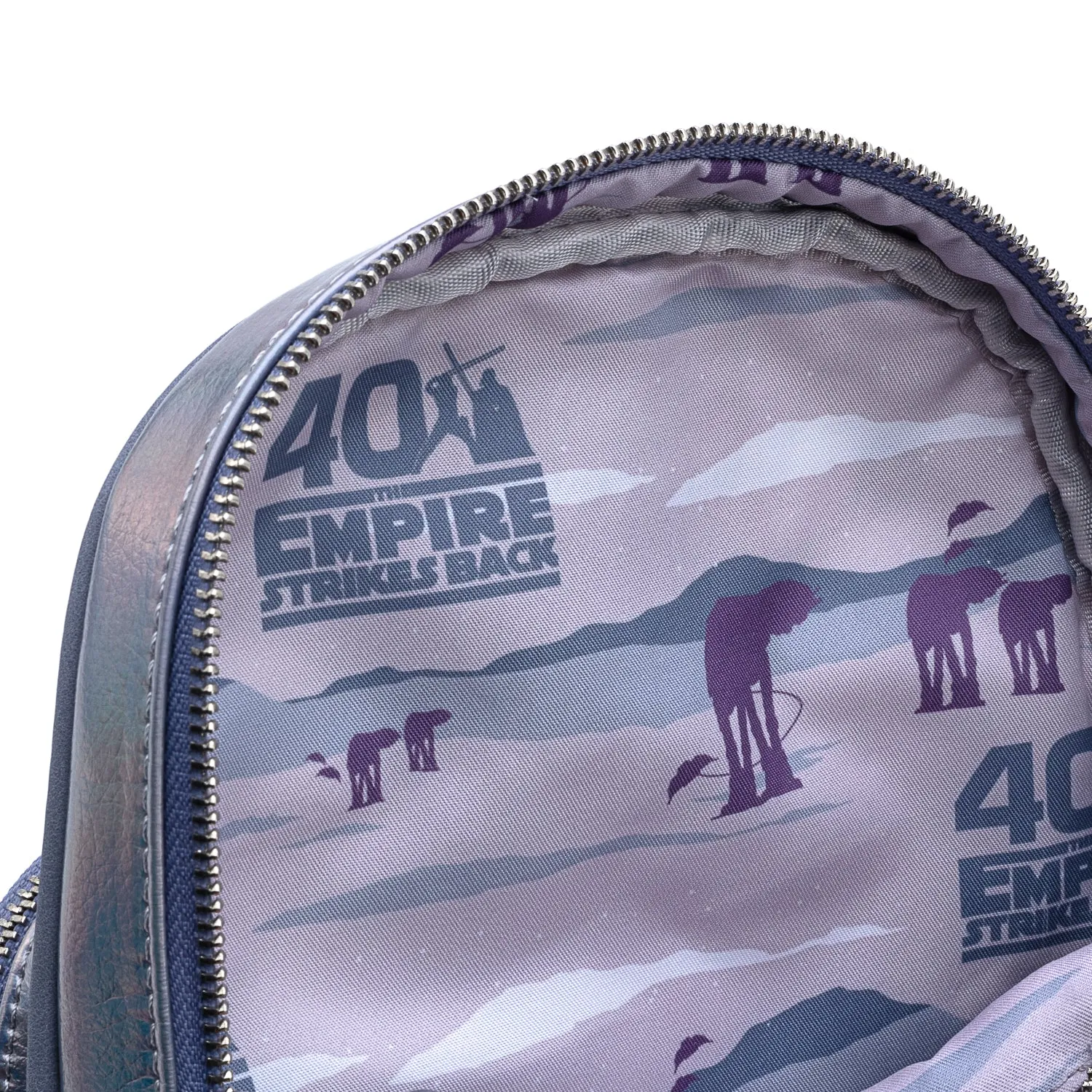 Loungefly X Star Wars The Empire Strikes Back 40th Anniversary Hoth Iridescent Quilted Mini Backpack