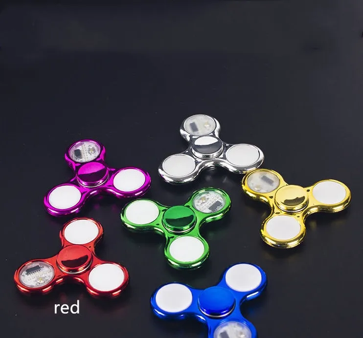 Luminous LED Light Fidget Spinners | Hand Top Spinners | Glow in Dark Light | Stress Relief Toy