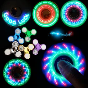 Luminous LED Light Fidget Spinners | Hand Top Spinners | Glow in Dark Light | Stress Relief Toy
