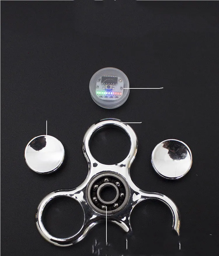 Luminous LED Light Fidget Spinners | Hand Top Spinners | Glow in Dark Light | Stress Relief Toy