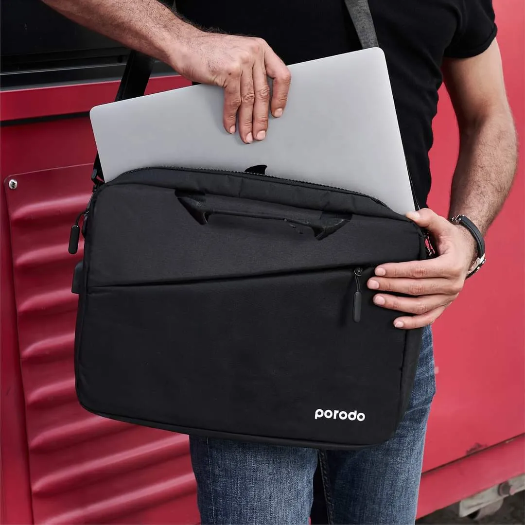 Porodo Lifestyle Nylon Fabric 15.6 inch Laptop Sleeve Bag