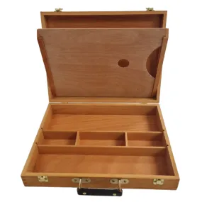 Prime Art Medium Suitcase Style Wooden Artbox (ABW01)