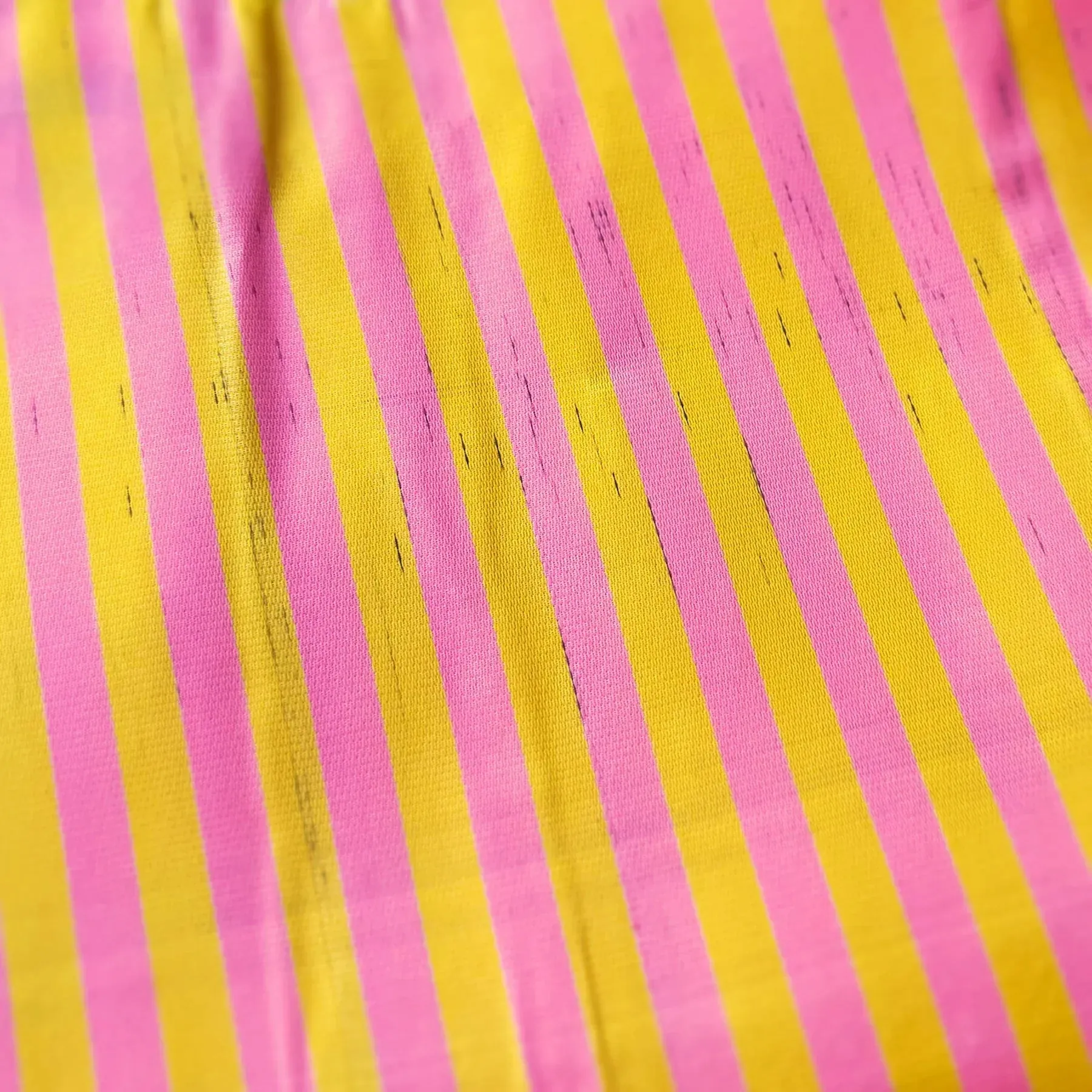School Tie Fabric Bag - Yellow x Gray