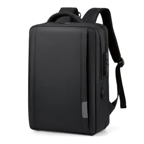 USB Anti-theft Backpack Fits 15.6" Laptop Durable Oxford Travel Bag