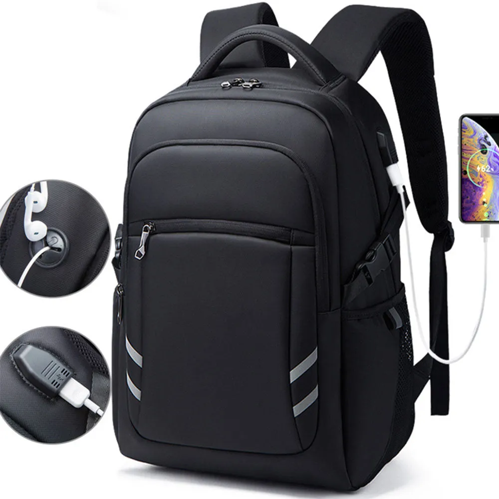 USB Business Commute Backpack for Men Durable Laptop Backpack Travel Bag Top Level