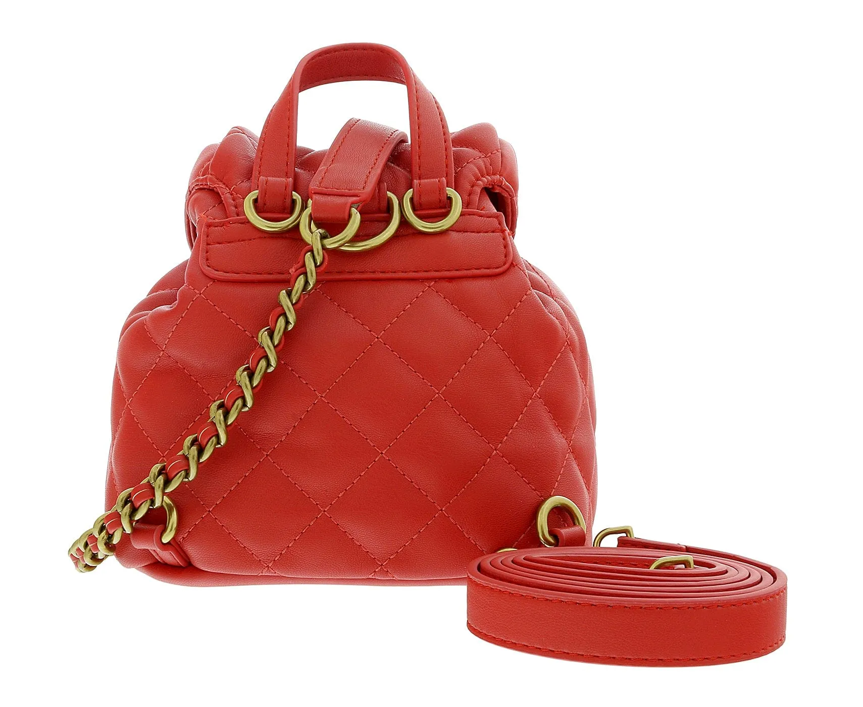 Versace Jeans Couture Red Quilted Fashion Medium Backpack