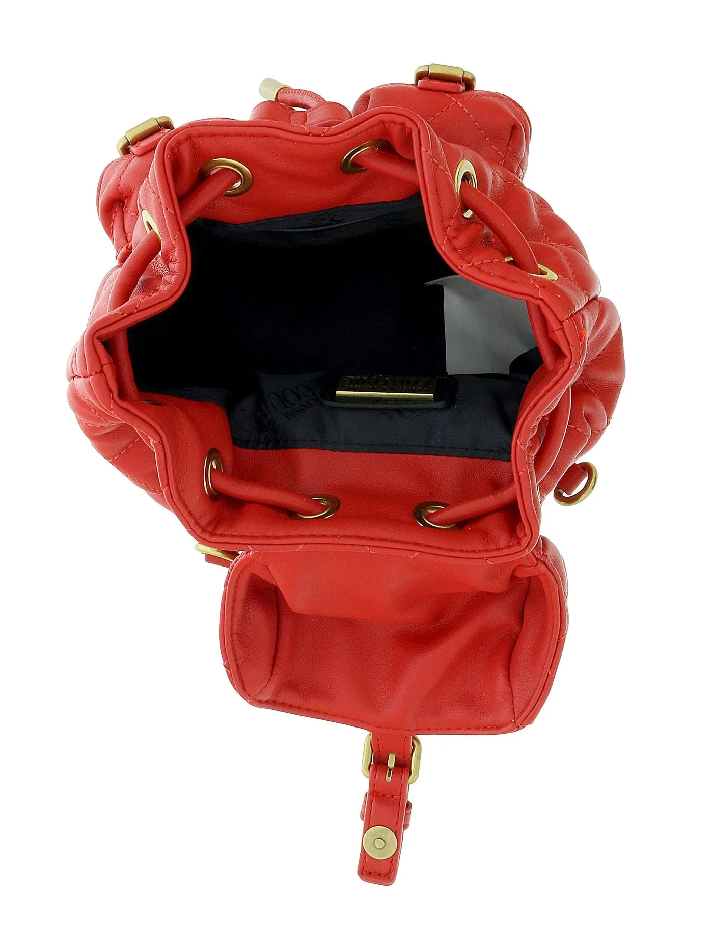 Versace Jeans Couture Red Quilted Fashion Medium Backpack