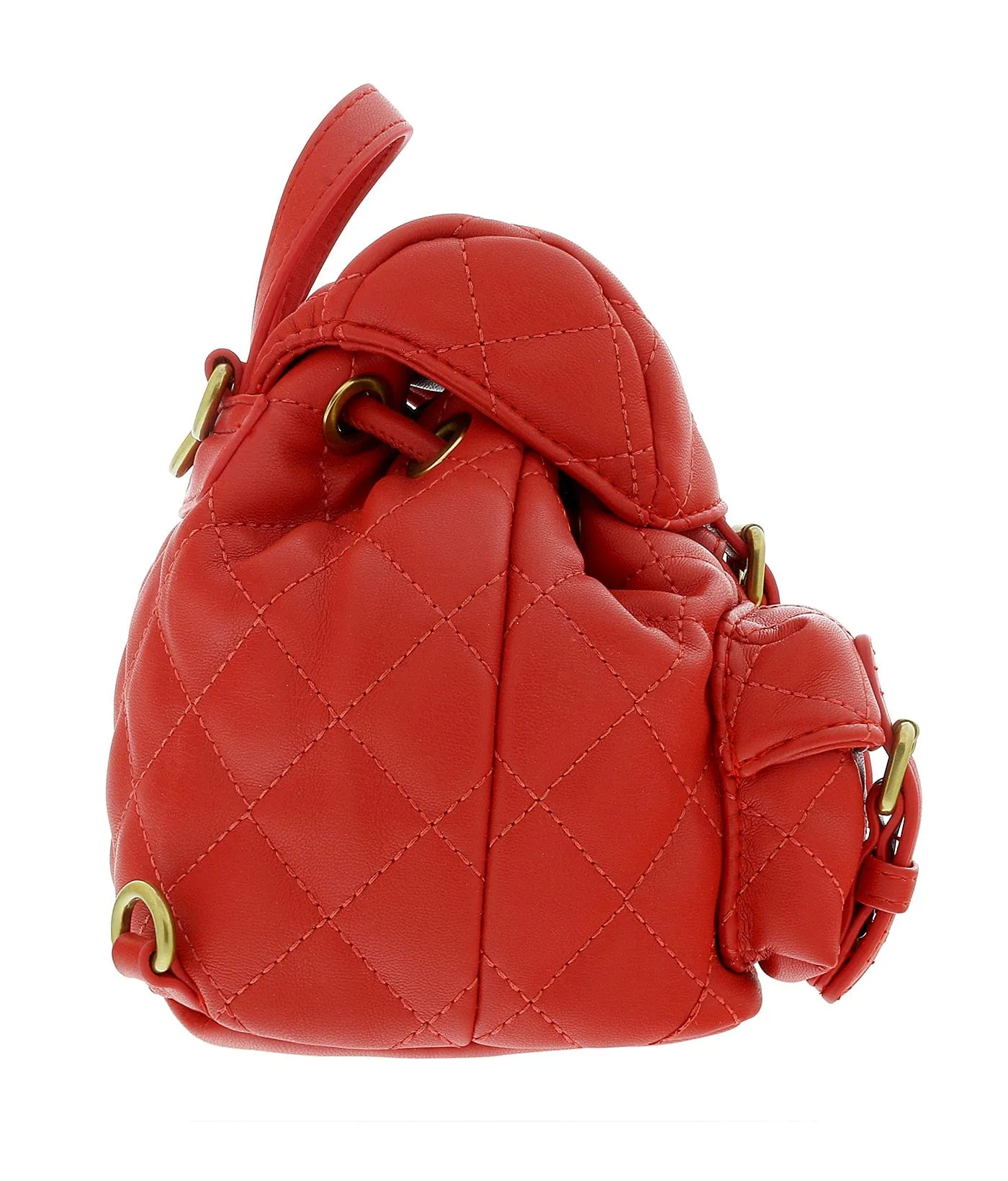 Versace Jeans Couture Red Quilted Fashion Medium Backpack