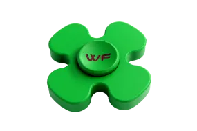 WeFidget's Lucky Clover Fidget Spinner, Extremely Smooth, Well Balanced, 4-5 minutes spin time.