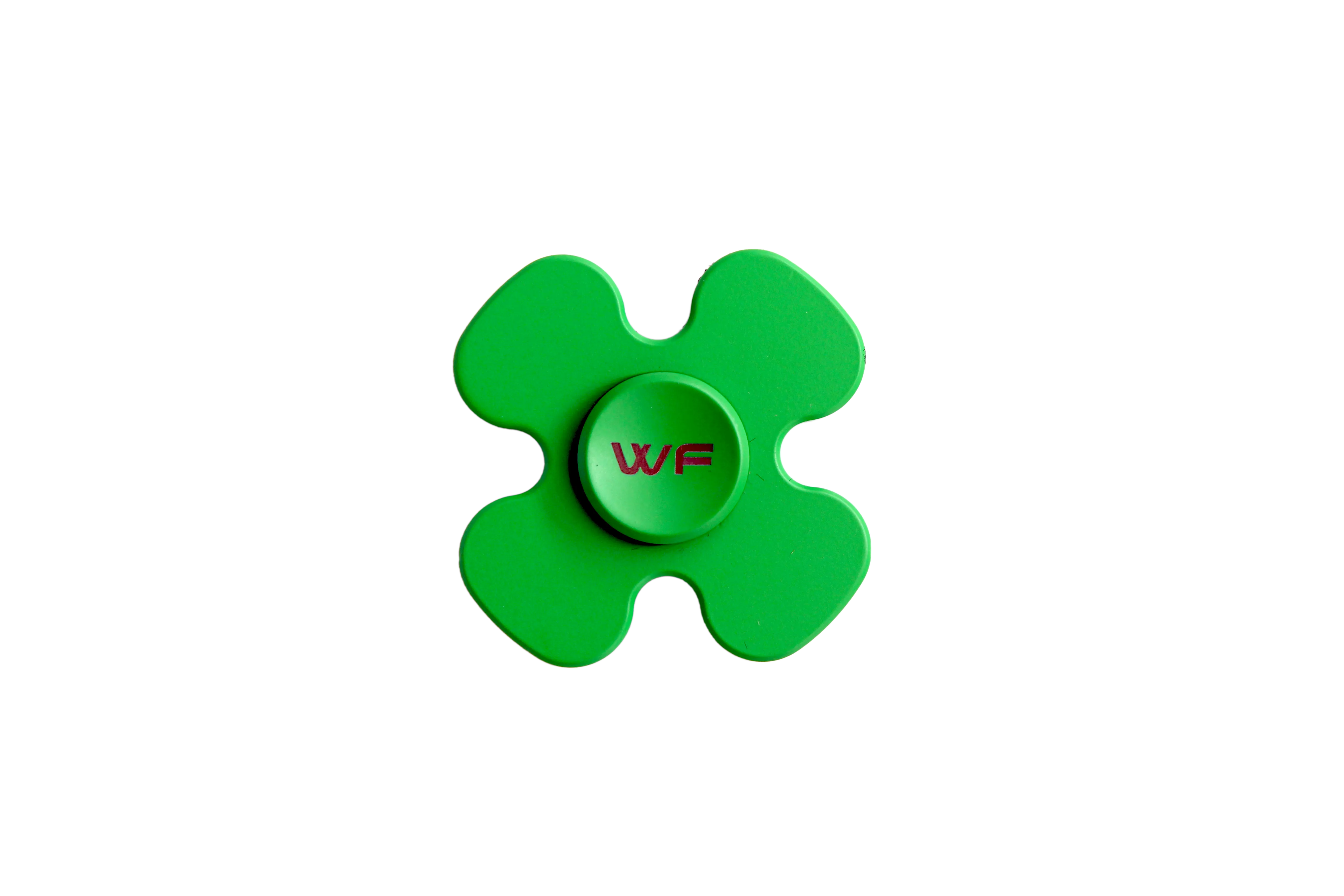 WeFidget's Lucky Clover Fidget Spinner, Extremely Smooth, Well Balanced, 4-5 minutes spin time.